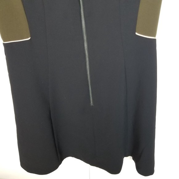 Cue Women's Size 10 Sleeveless Black Knee-Length F - Picture 3 of 7